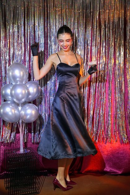 Party Maxi Dress in Black (Backorder) - Image 3