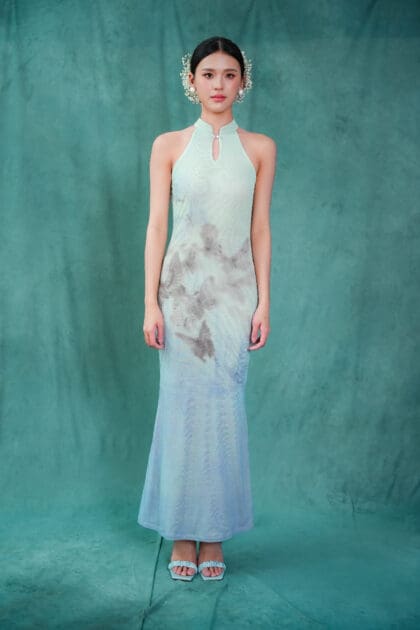 Alternative view of Qi Pao in Green