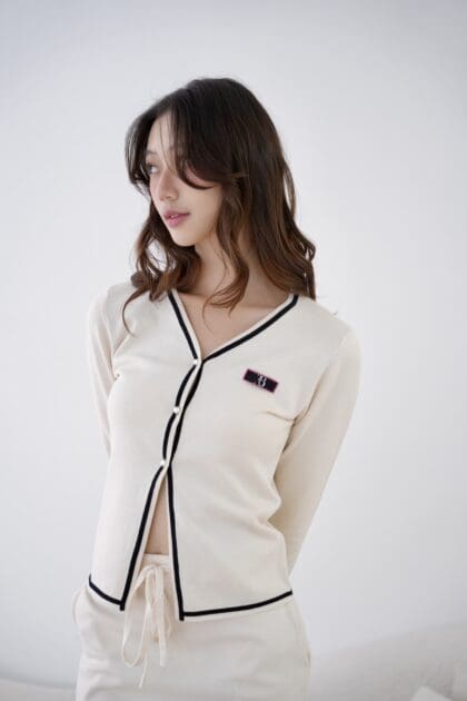 Cupid Cardigan in Nude