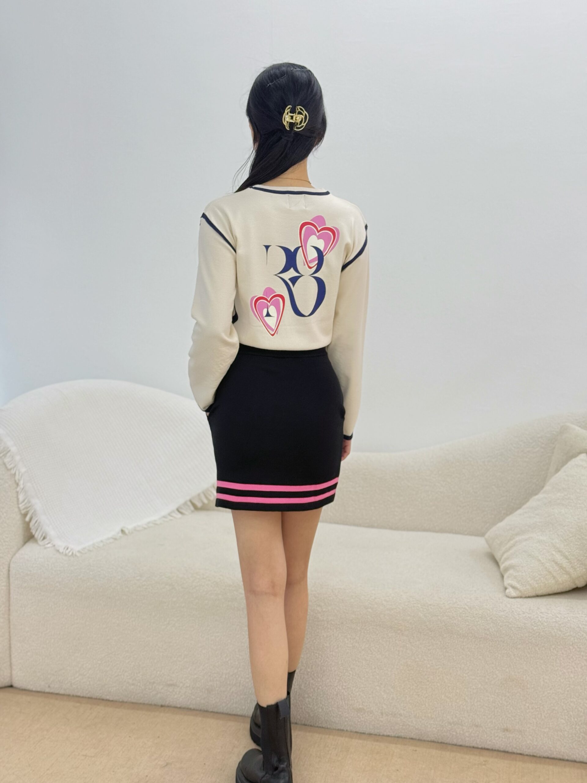 Cupid Skirt in Black - Image 4