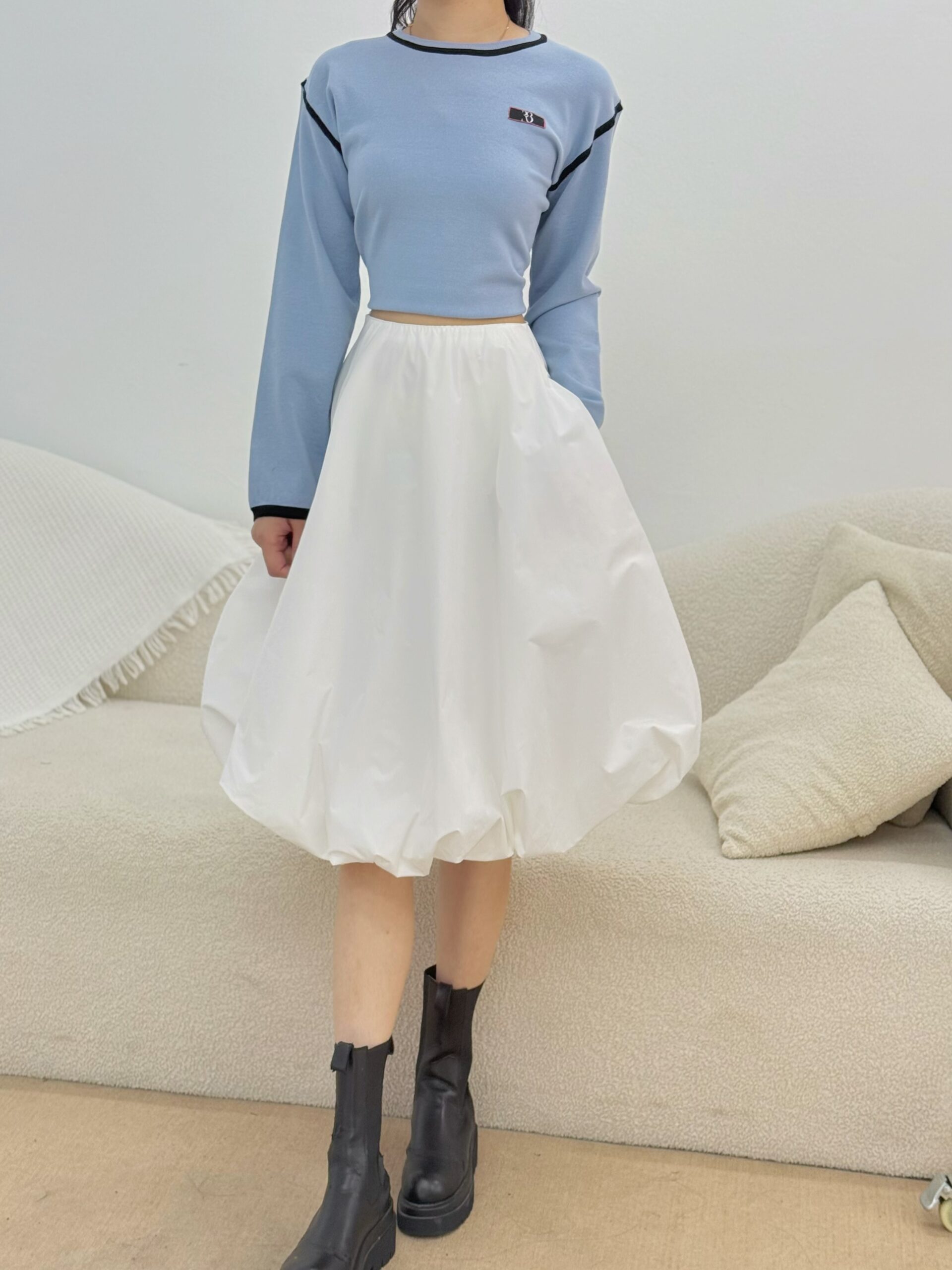 Cupid Blouse in Lapis Blue - Image 3