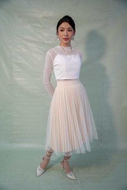 Alternative view of Lumiere Tutu Skirt in Cream