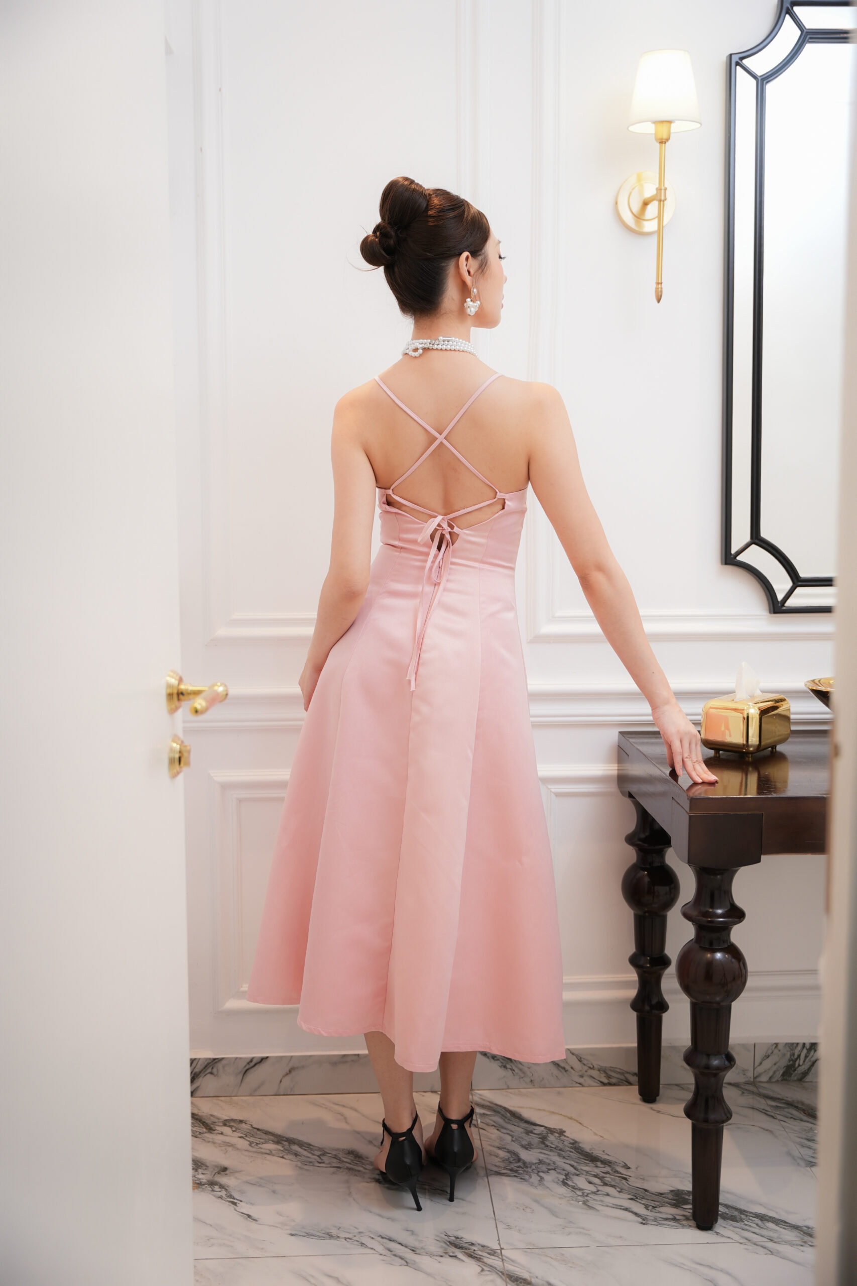 Party Maxi Dress in Pink - Image 5