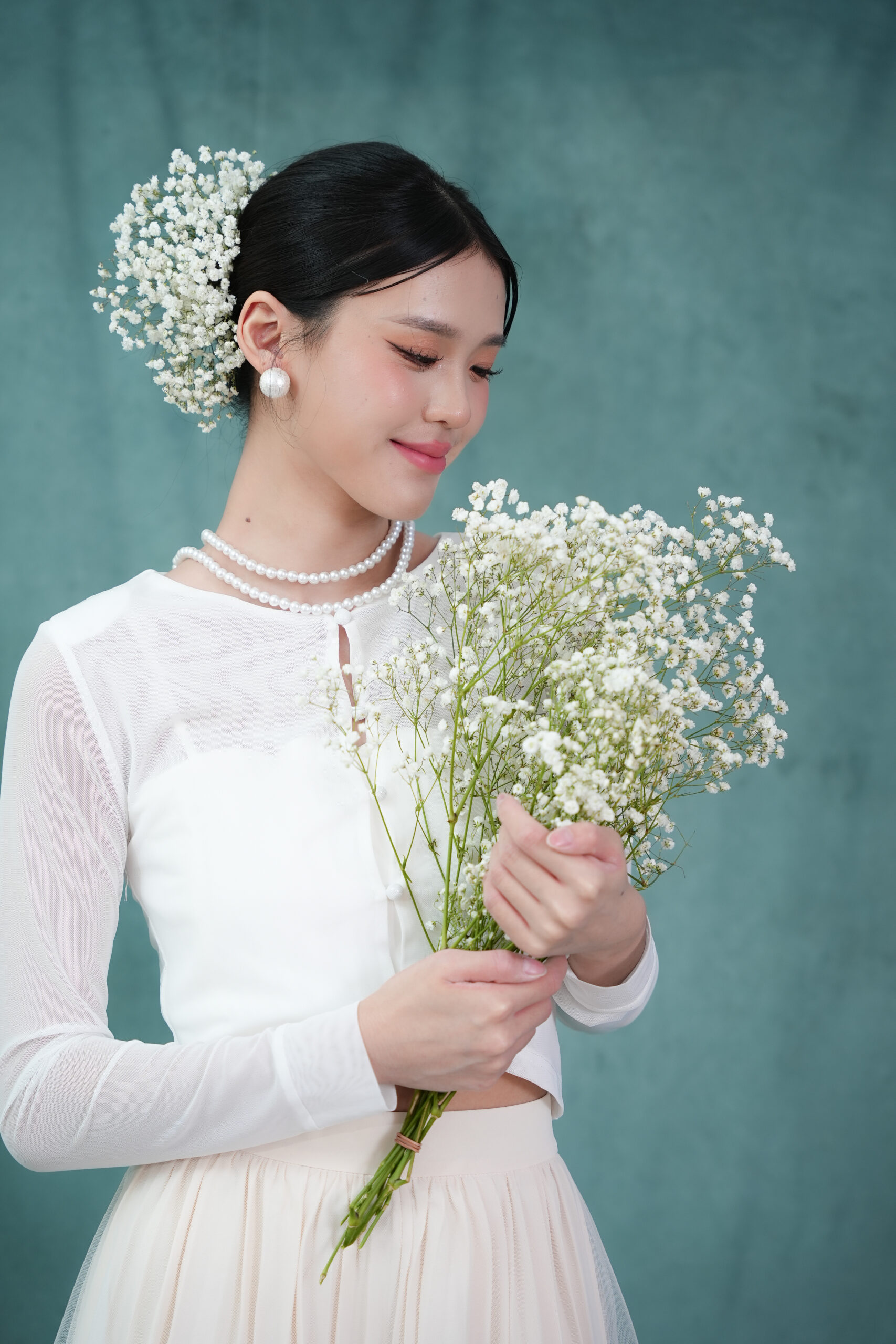 Nixx Mesh Cardigan in White - Image 7