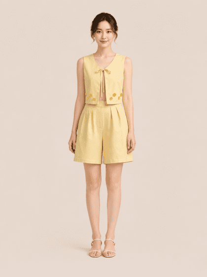 Alternative view of Mirage Top in Yellow