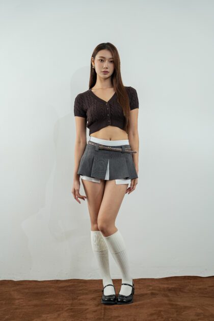 Muse Knit Top in Brown