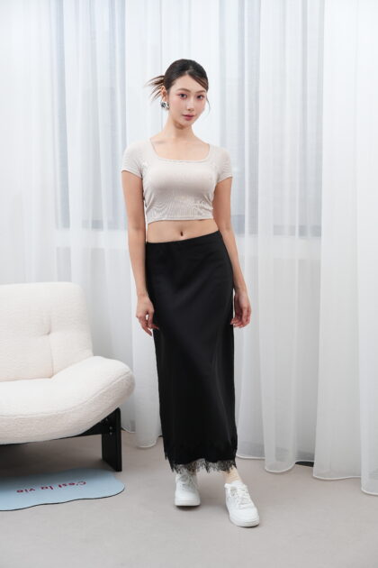 Comfort Crop Top in Cream