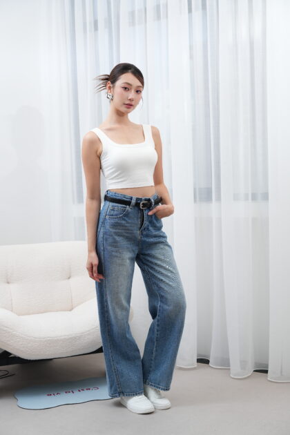 Comfort Denim Pant in Blue