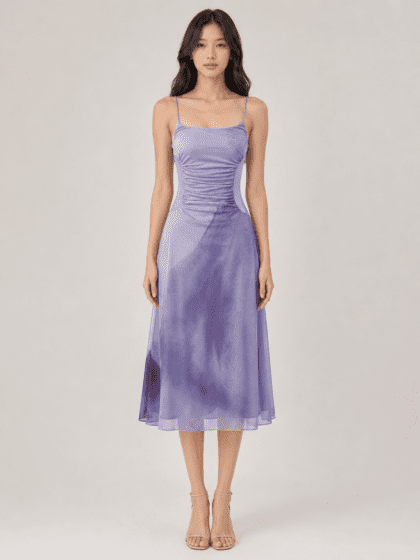 FTF Long Dress in Purple