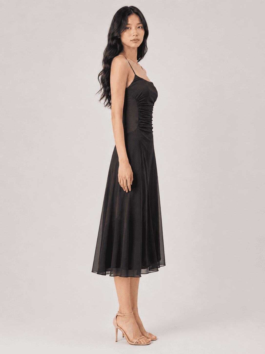 FTF Long Dress in Black - Image 4