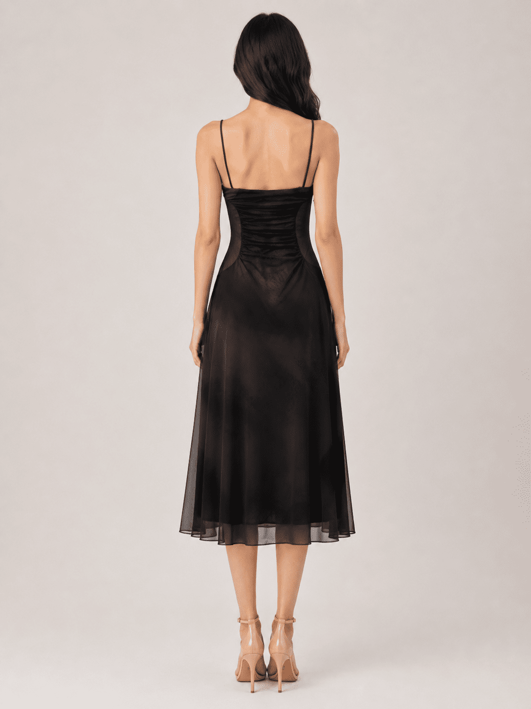 FTF Long Dress in Black - Image 2