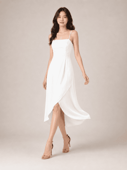 Alternative view of Dawn Long Dress in White