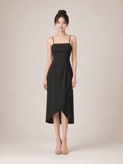 Dawn Long Dress in Black