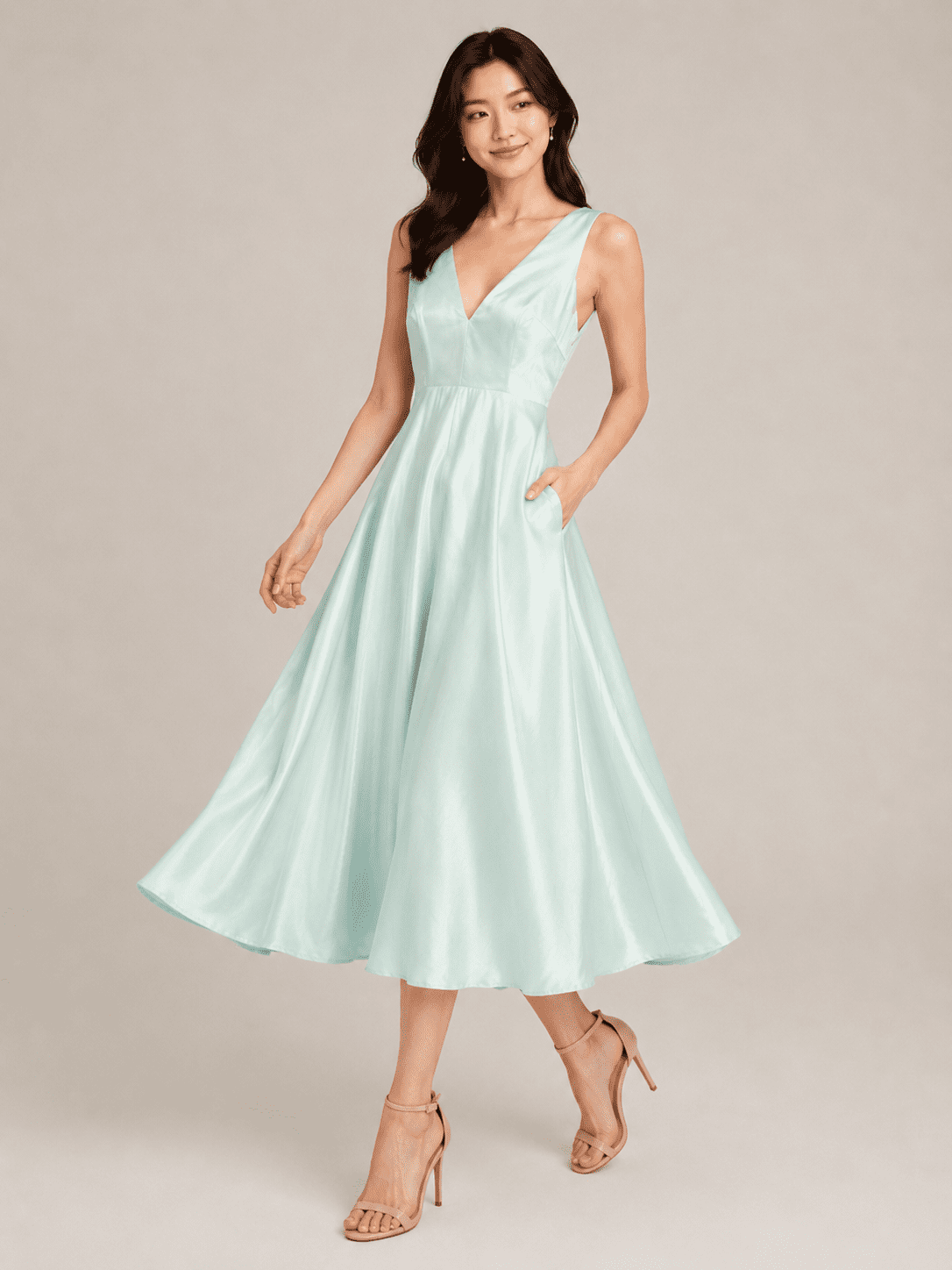 Clara Maxi Dress in Mint - Image 3
