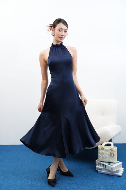 X Dress in Navy