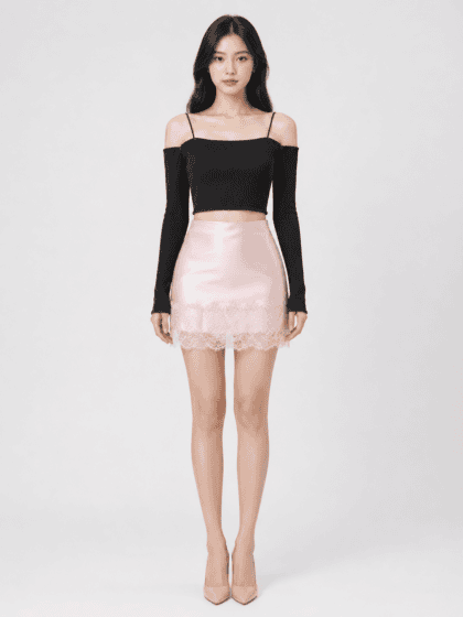 Alternative view of Nixx Skirt in Pink