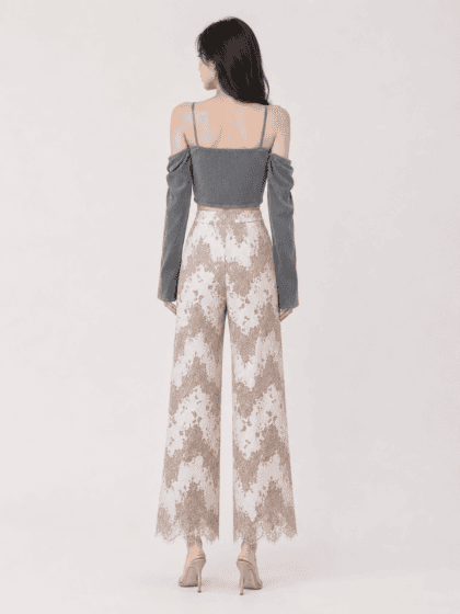 Alternative view of Nixx Crop Top in Grey