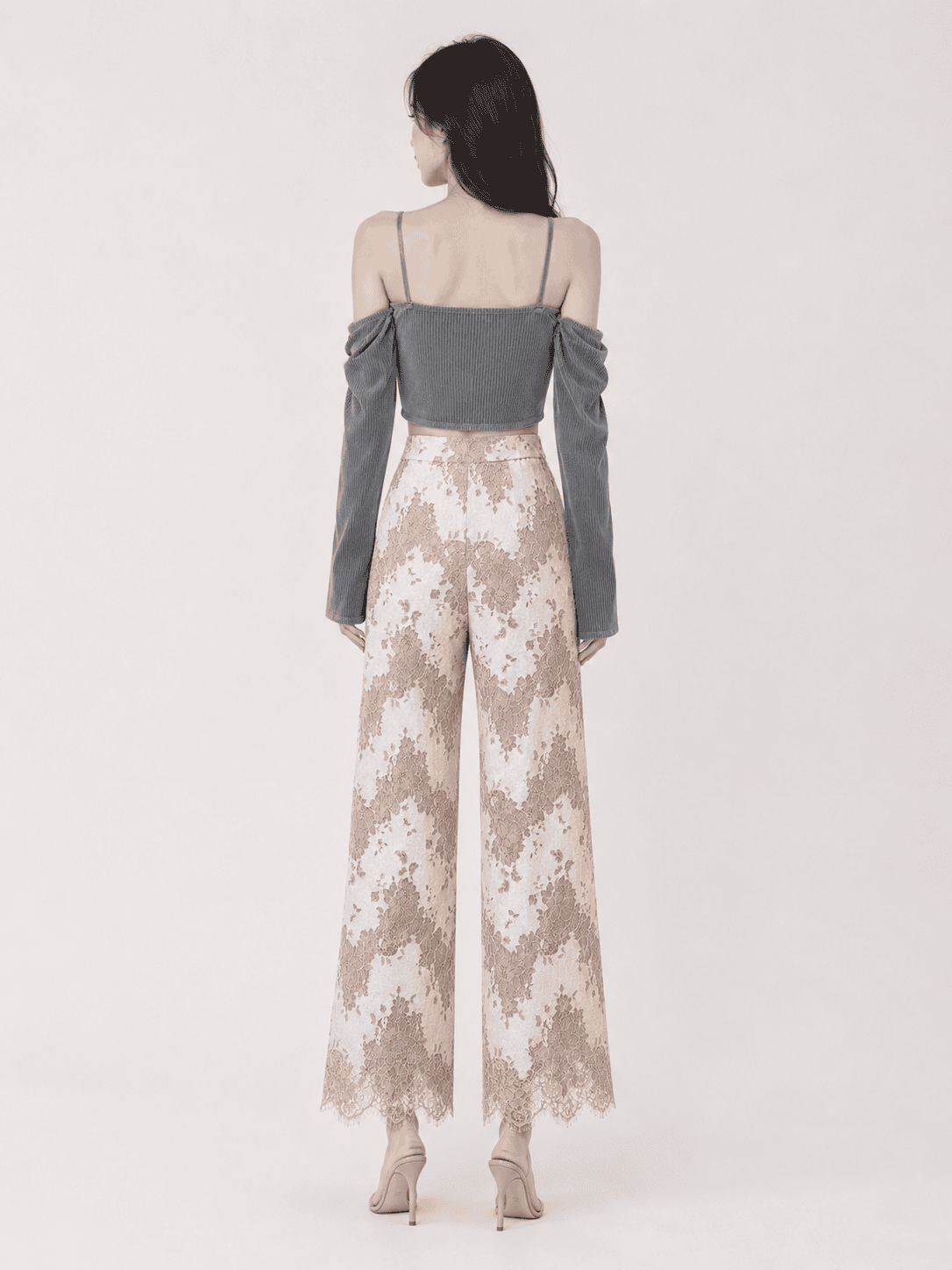 Nixx Crop Top in Grey - Image 2
