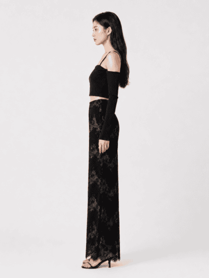 Alternative view of Nixx Crop Top in Black