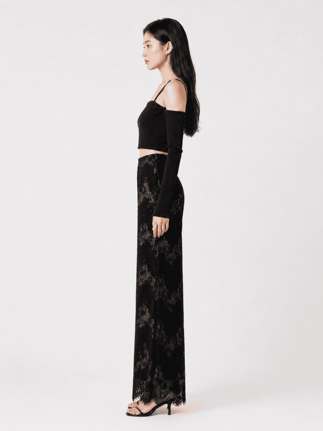 Nixx Crop Top in Black - Image 2
