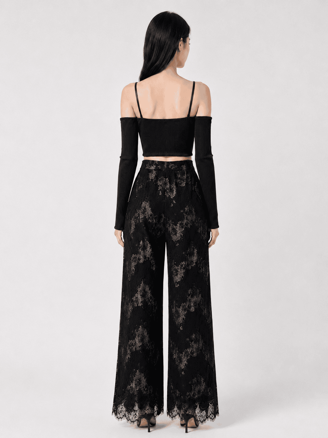 Nixx Crop Top in Black - Image 3