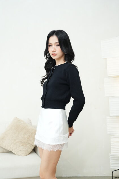 Alternative view of Coco Cardigan in Black