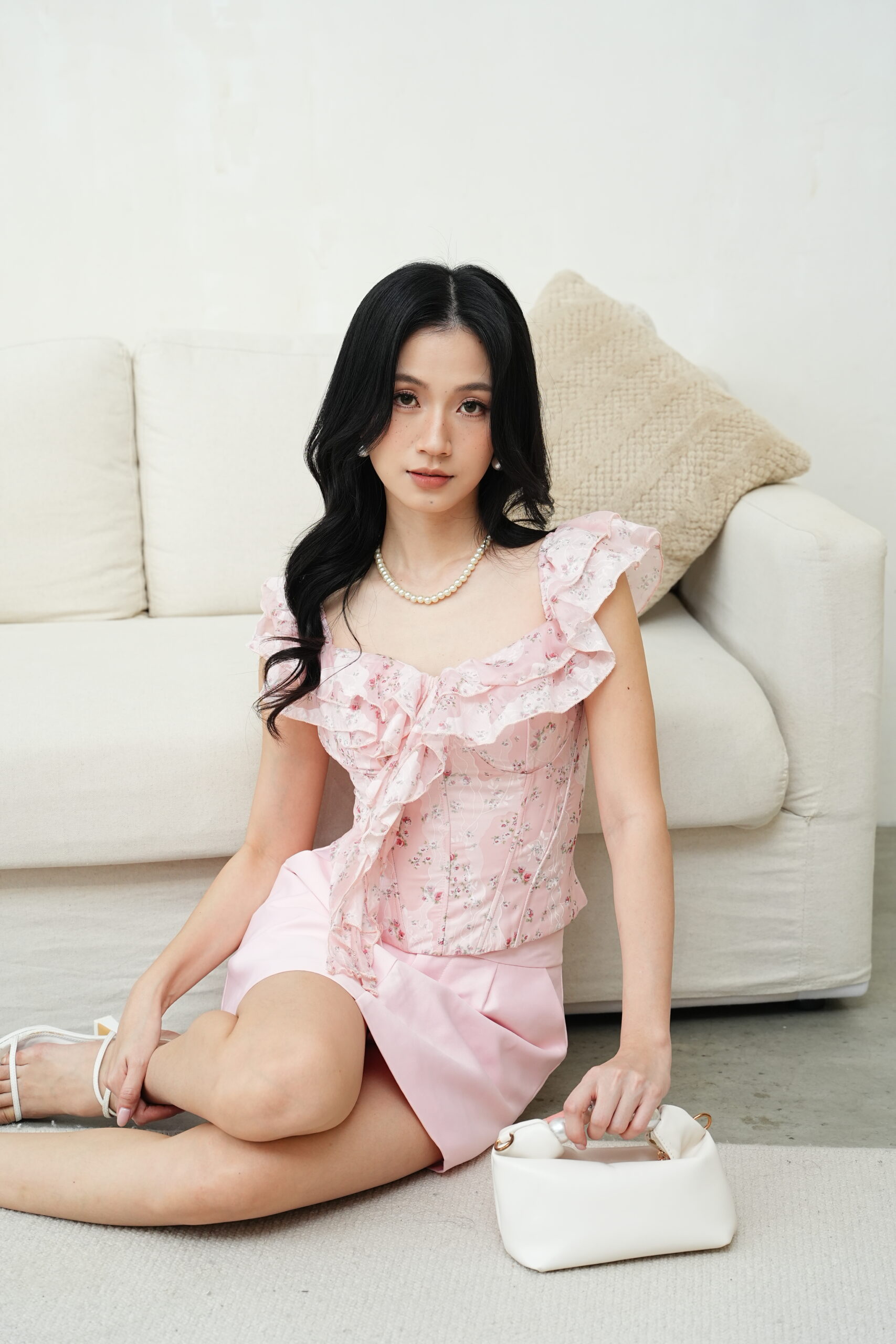 Waterlily Corset in Pink - Image 6