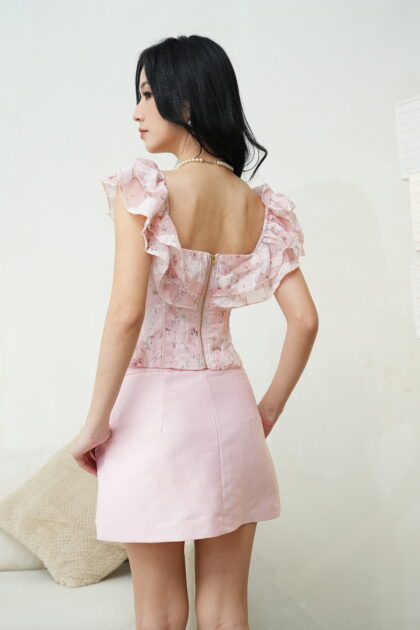 Waterlily Corset in Pink - Image 5