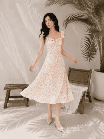 Cha Cha Long Dress in White