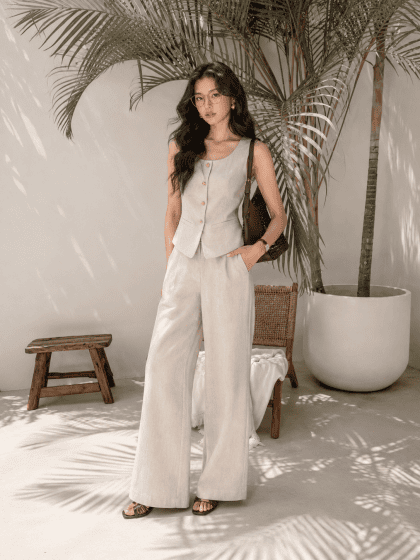 Cha Cha Vest in Cream