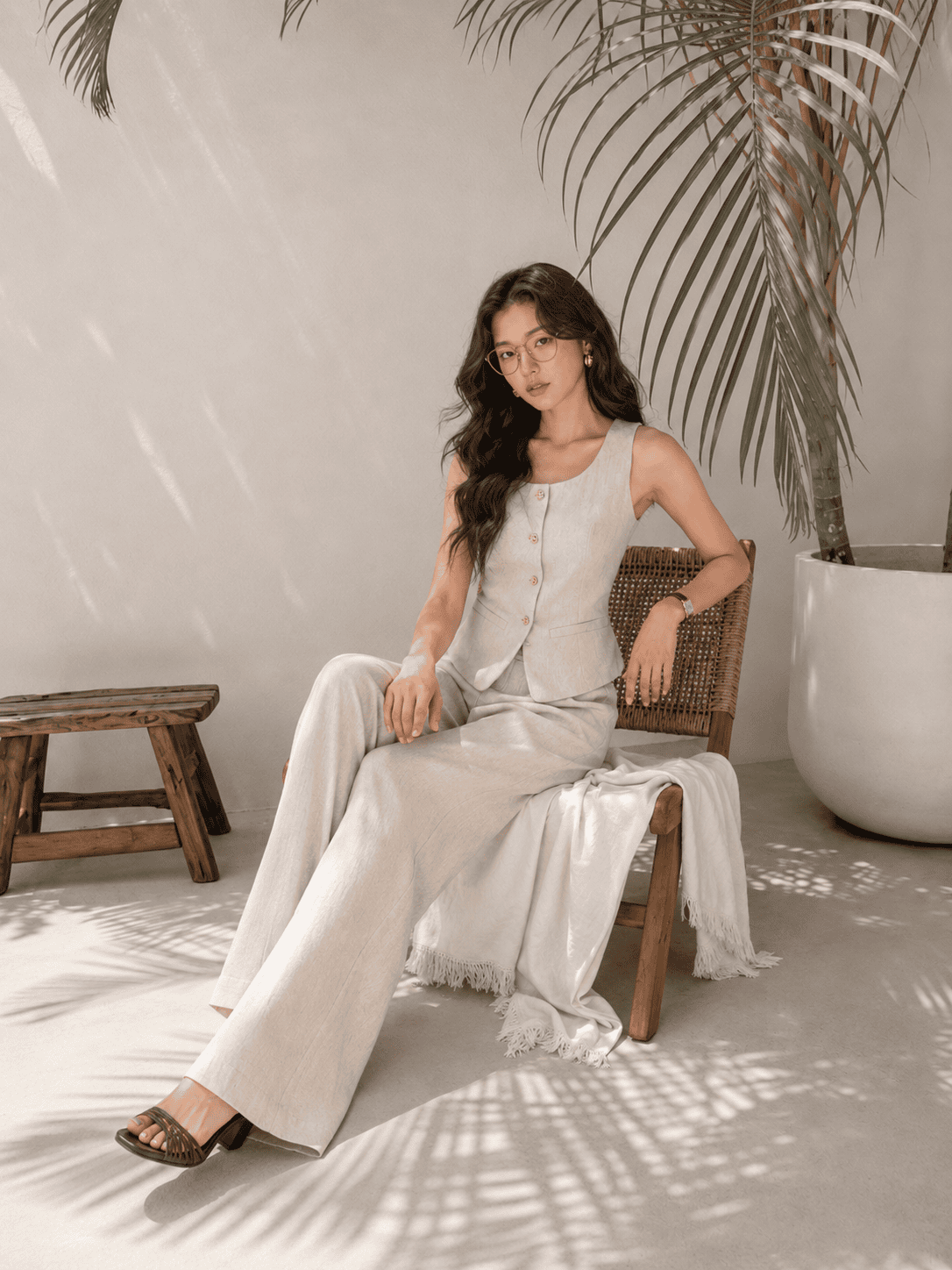Cha Cha Vest in Cream - Image 6