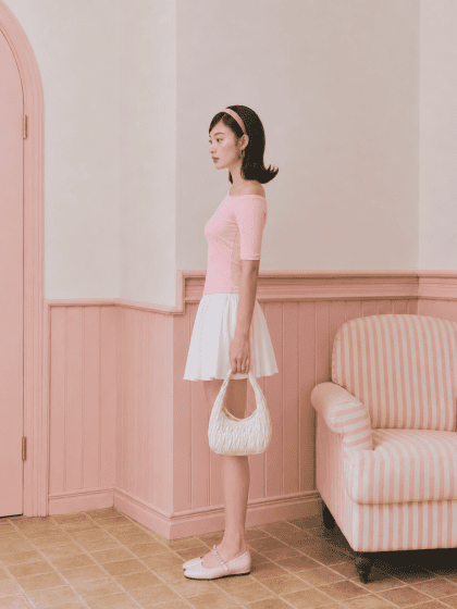 Pink Off Top in Pink - Image 3