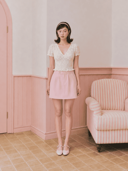 Alternative view of Jennie Lace Top in White