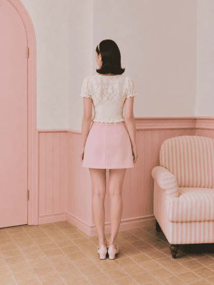 Jennie Lace Top in White - Image 5