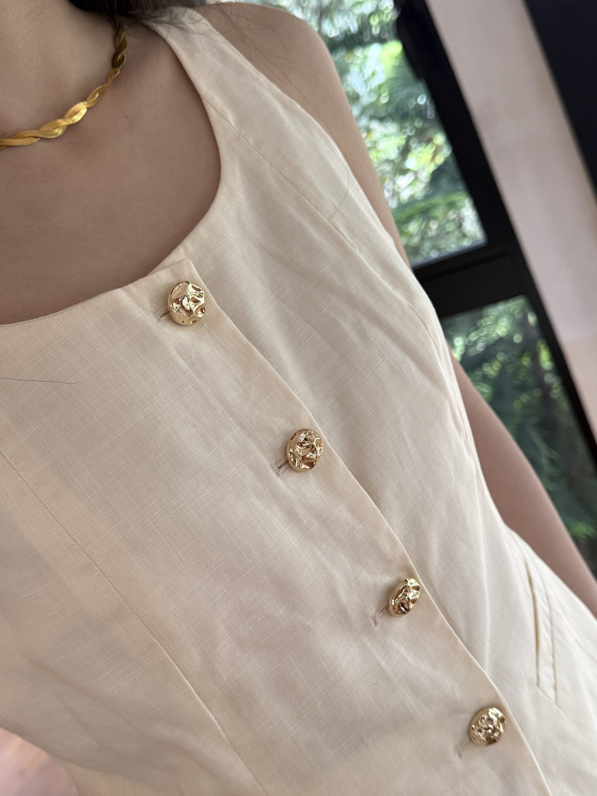 Cha Cha Vest in Cream - Image 4