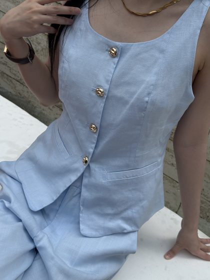 Cha Cha Vest in Blue - Image 3