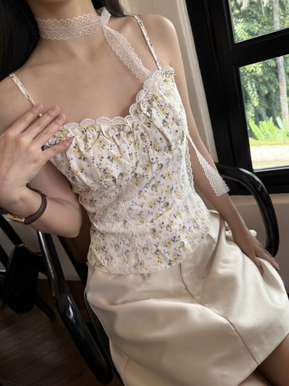 Alternative view of Cha Cha Corset in Flower Print