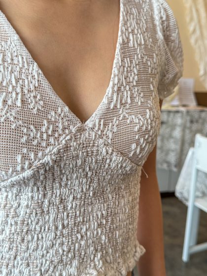 Jennie Lace Top in White - Image 3