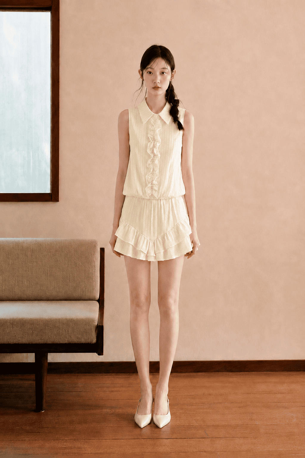 Vava Collar Top in Yellow