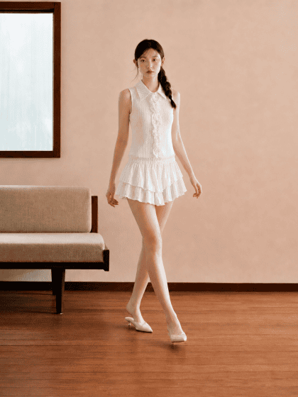 Vava Skort in White
