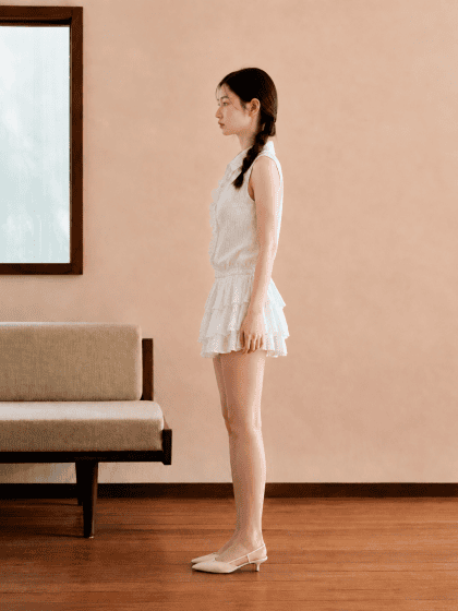 Vava Skort in White - Image 4