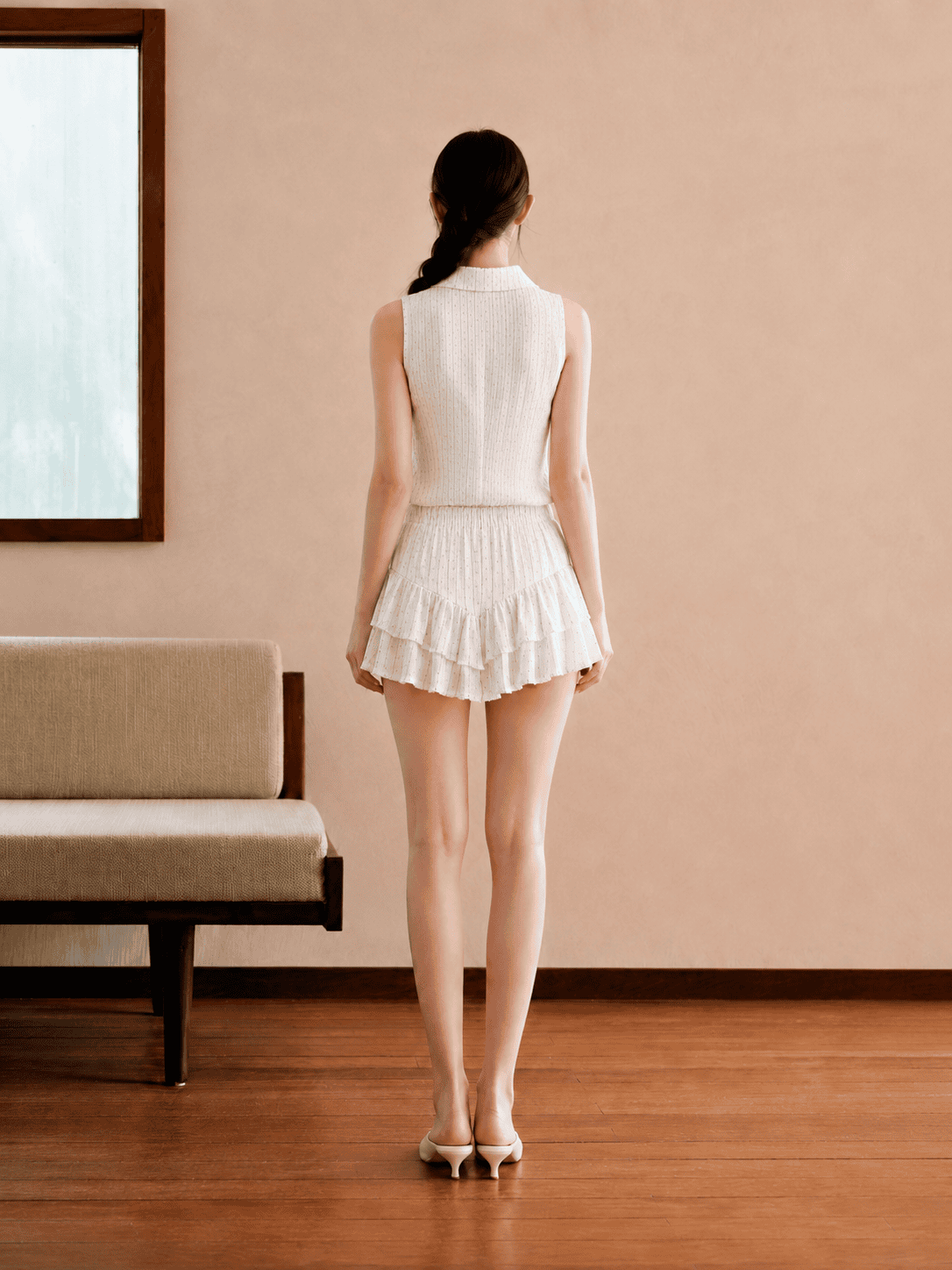 Vava Skort in White - Image 2