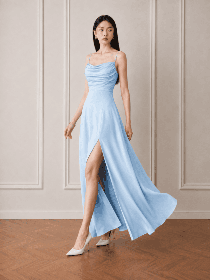 Denise Dress in Blue - Image 5