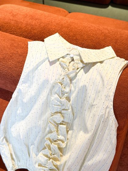 Vava Collar Top in Yellow - Image 3