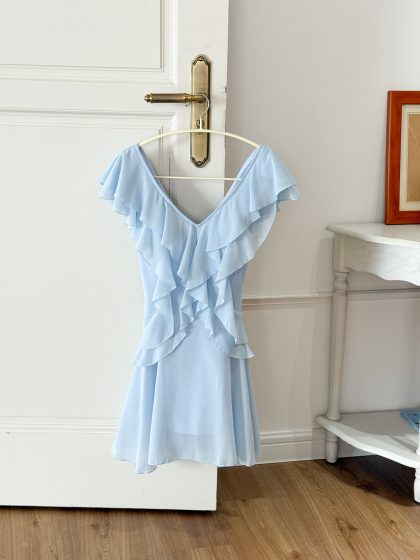 Waterlily Dress In Blue - Image 4