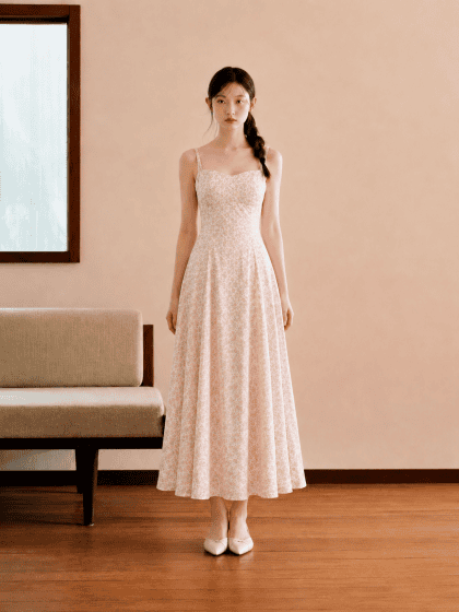 Vivi Maxi Dress in Flower Print