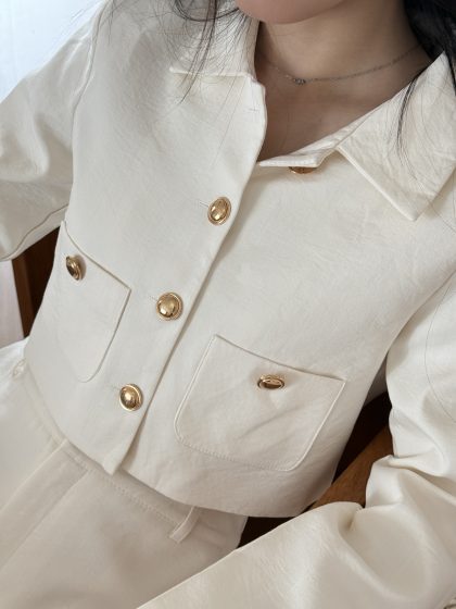 Cha Cha Blazer in Cream - Image 3