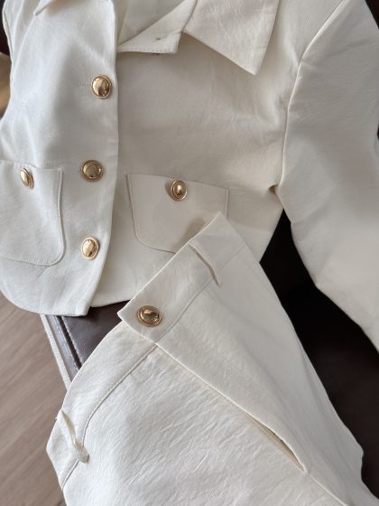 Cha Cha Blazer in Cream - Image 6