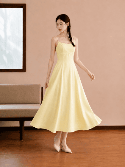Vivi Maxi Dress in Yellow