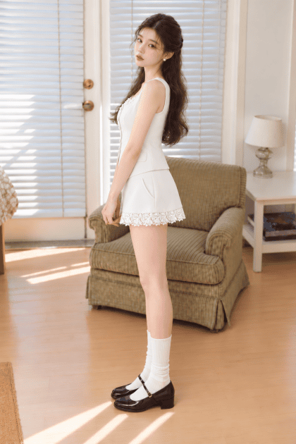 Alternative view of Violetta Skirt in Off White